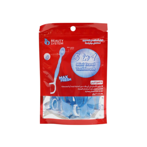 فرشاة ومعجون مع خيط تنظيف الاسنان استخدام مره واحد...