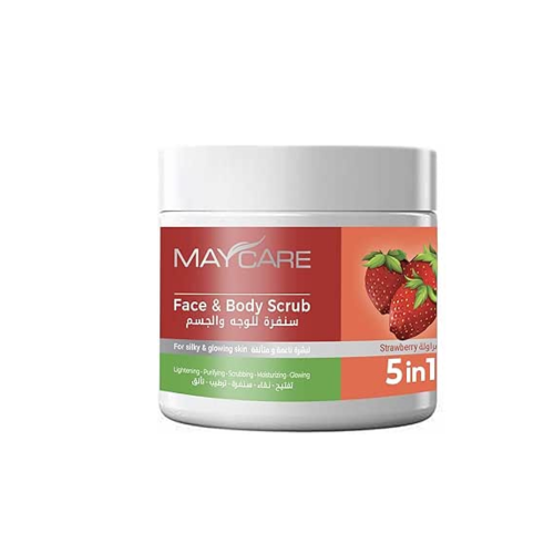 سنفرة للوجه والجسم بالفراولة من ماي كير 500 مل