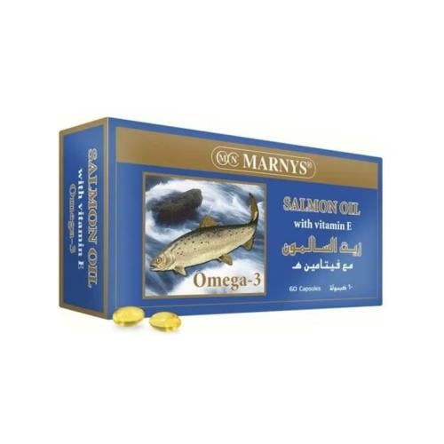 اوميجا 3سالمون اويل 500 مجم من مارنيز - 60 كبسولة