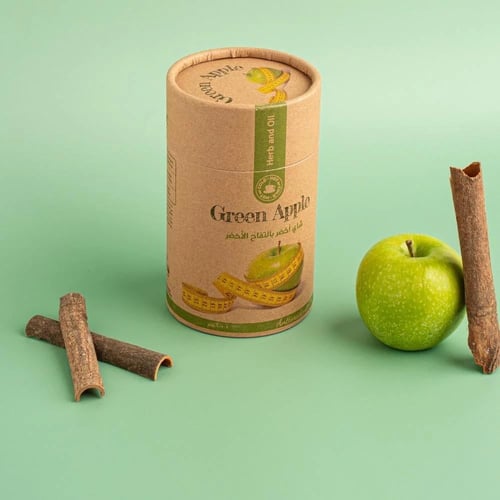 شاي التفاح الأخضر للتنحيف من عشبه وزيت - 200 جم