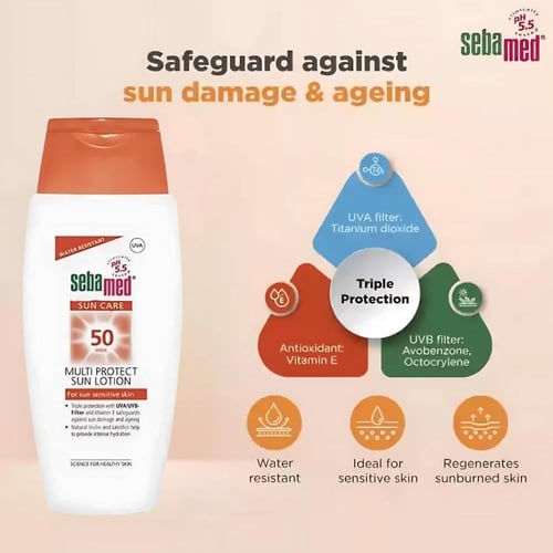 لوشن متعدد الحماية من الشمس بعامل 50 من سيبا ميد -...