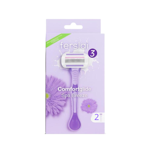 امواس حلاقه بمقبض ناعم + 2 شفرات من فرسالي