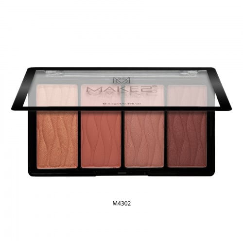 باليت بلاشر أحمر خدود من ميك اوفر22 - (Earthy Blus...