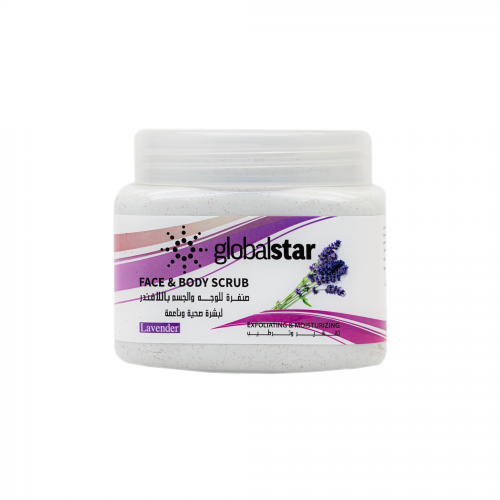 مقشر الوجه والجسم باللافندر من جلوبال ستار - 500مل