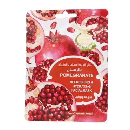 بلاك قناع وجه ورقي بالرمان نعومة و ترطيب - 30 جم