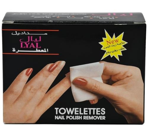 مناديل معطرة لازالة المناكير من ليال -12 حبة