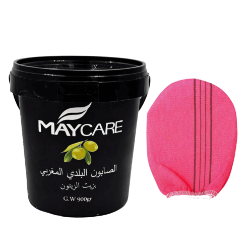 مجموعة الليفة الكورية والصابون المغربي كبير - اللو...