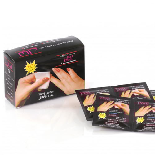 مناديل معطرة لازالة المناكير من ليال -12 حبة