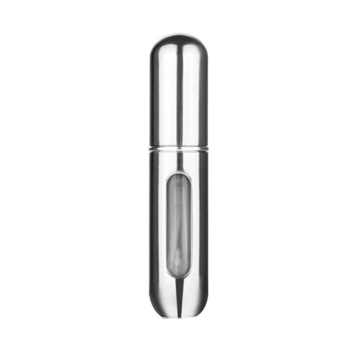 عبوة صغيرة فارغة لتعبئة العطور - فضي