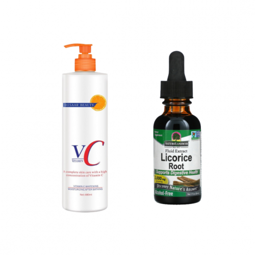 مجموعة فيتامين سي و عرق السوس