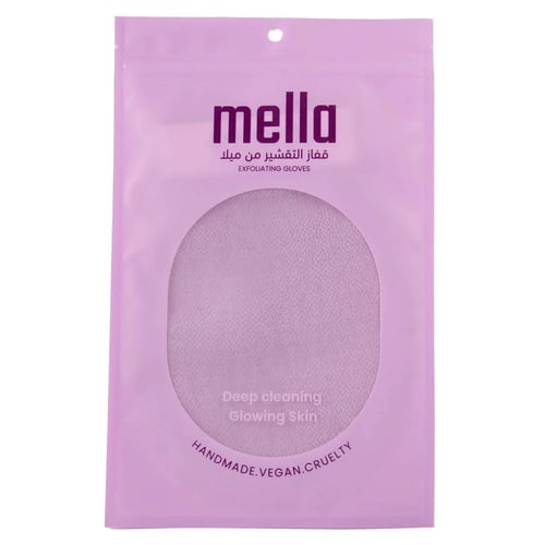 ليفة قفاز التقشير بنفسجي من ميلا