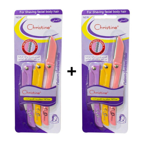 موس شفرة حلاقة للسيدات كرستين 1+1