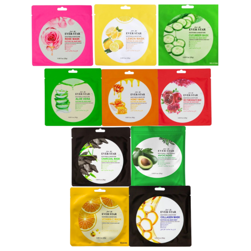 مجموعة ماسكات من ايفر ستار - 10 ماسكات