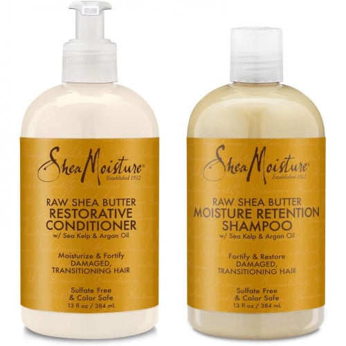 شامبو+بلسم بزبدة الشيا الخام من شيا مويستشر