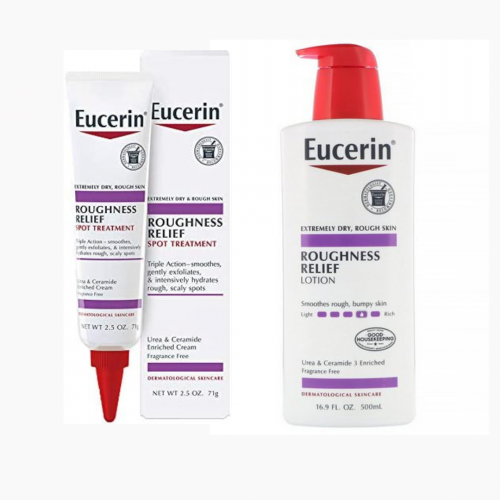 مجموعة يوسرين لوشن للخشونة والجفاف وكريم تقشير الب...