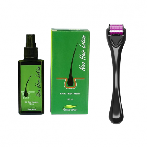 مجموعة علاج تساقط الشعر نيو هير لوشن مع الديرما رو...