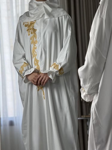 شرشف صلاة الخزامى سحاب ( أبيض )