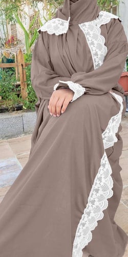 6 شراشف صلاة دانتيل سحاب