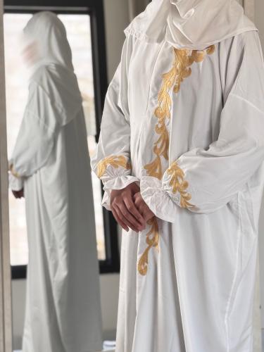 شرشف صلاة الخزامى سحاب ( أبيض )