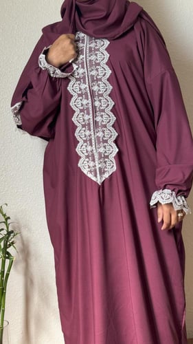 10 شراشف صلاة دانتيل - سحاب