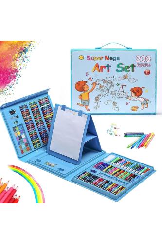 مجموعة أدوات فنية ثلاثية الطي ذات وجهين مكونة من 2...