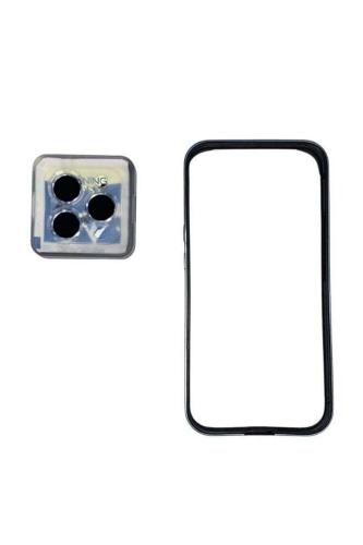 جراب iPhone 14 Pro باللون الأزرق السماوي مع واقي ع...