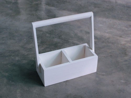 سلة خشبية أبيض (1)