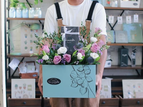 بوكس ورد فاصلة البنفسج