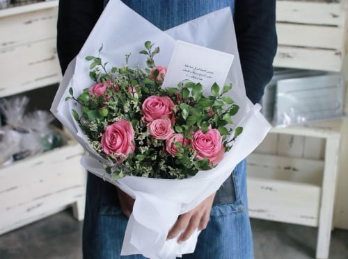 باقة ورد فاصلة ربيع الحياة