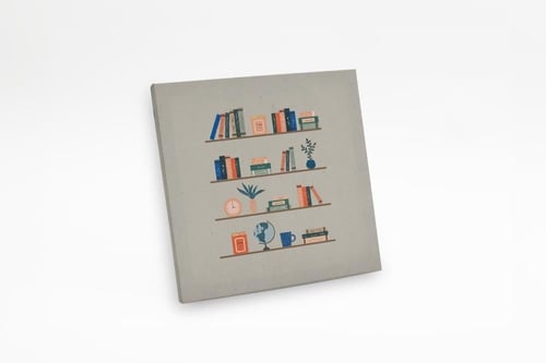 لوحة المكتبة