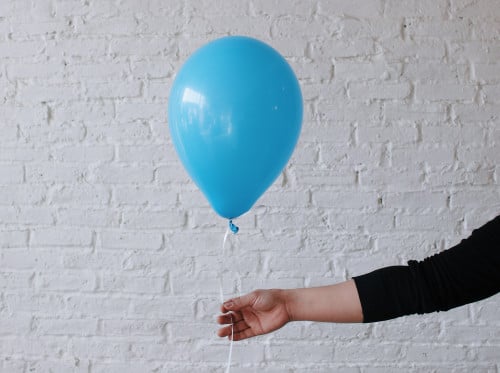 بالون هيليوم - بالون أزرق