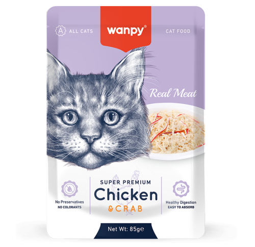 Wenbi Super Premium Wet Cat Food, Chicken & Crab S...