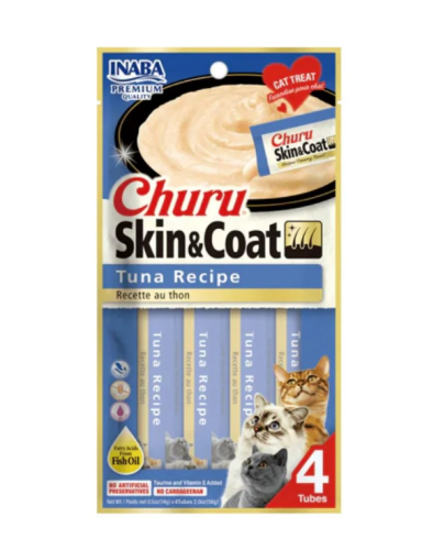 تشورو مكافآت للقطط للعناية بالجلد والفرو بنكهة الت...