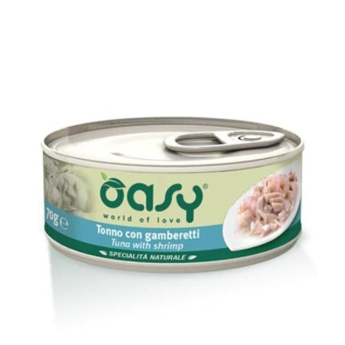 اوسي طعام رطب للقطط تونة مع جمبري 70g