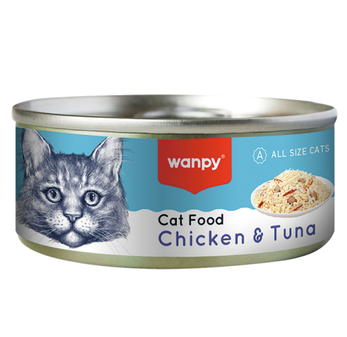 Wanby Wet Cat Food with Chicken and Tuna 95g