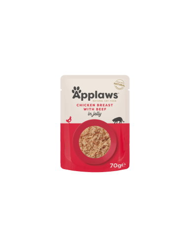 ابلاوز اظرف مرق للقطط صدور الدجاج مع اللحم البقري...