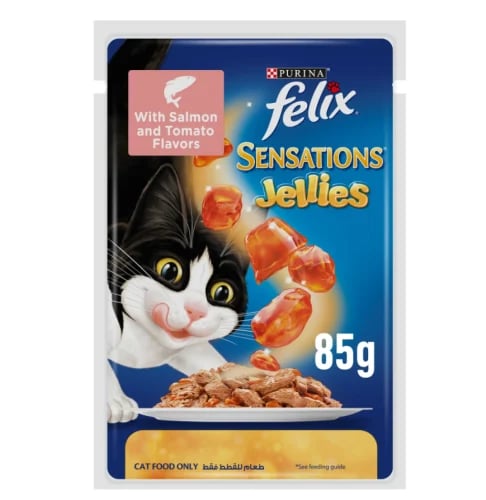 Purina Flex Salmon & Tomato Wet Cat Food in Jelly...