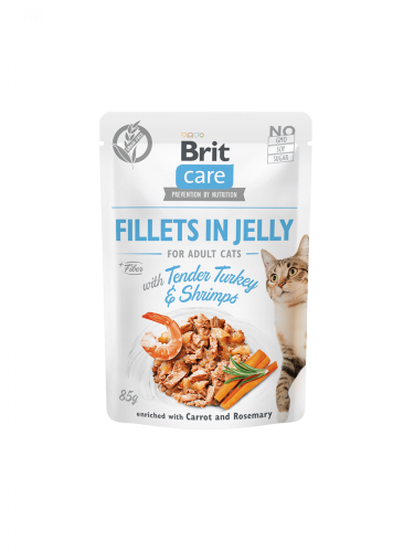 Brit Wet Cat Food Turkey Slices with Shrimp, Carro...