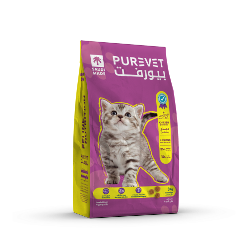 بيورفيت طعام جاف للقطط الصغيرة كيتن دجاج 3 كيلو