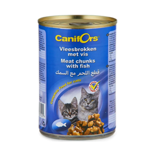 كانيفورس طعام رطب معلبات قطط سمك 410g