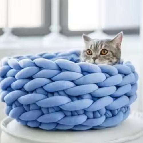 سرير منسوج للقطط - حجم صغير