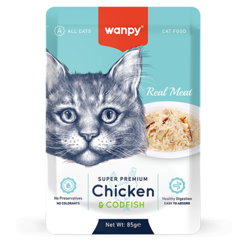 Wenbi Super Premium Wet Cat Food, Chicken & Shrimp...