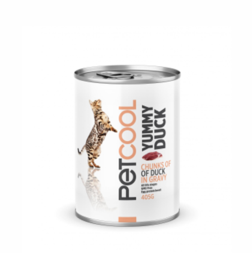 بت كول معلبات طعام للقطط قطع صغيرة بالدجاج 405g