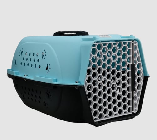 صندوق نقل حيوانات ملون مقاس 48 × 32× 26 سم