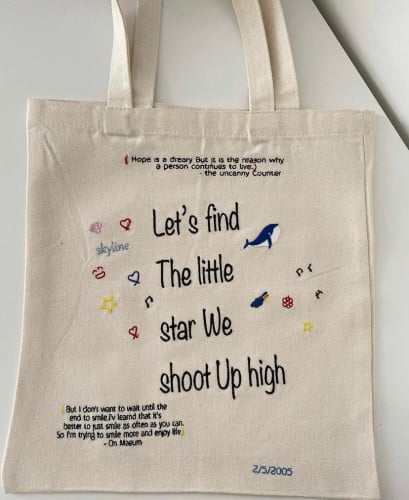 Little star tote bag