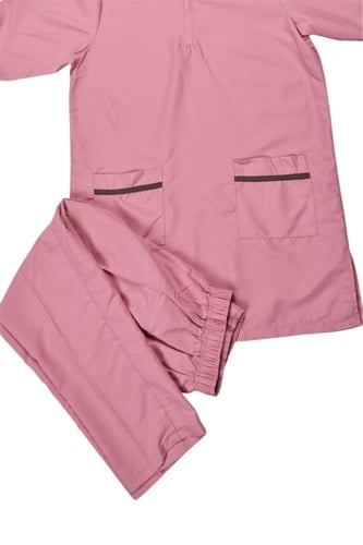 ملابس عاملات سادة قطعتين