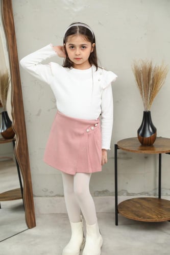 طقم بناتي شتوي جميل