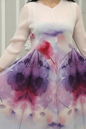 فستان العيد ناعم مورد قصة A‑line