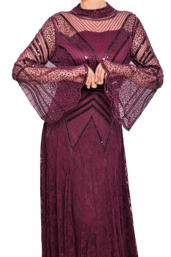 فستان سهرة فاخر بتصميم ملكي متوفر بثلاثة ألوان جذا...