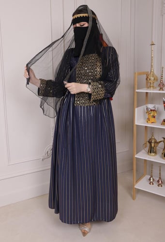 جلابية تراثية فاخرة بثلاثة ألوان أنيقة